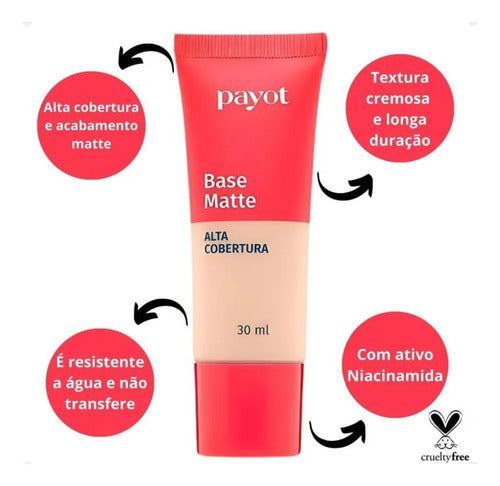 Base Matte Alta Cobertura 30Ml Payot