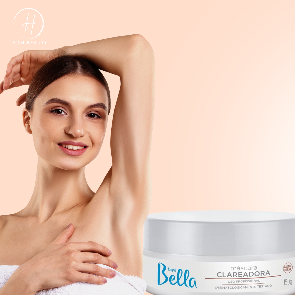 Mascara Clareadora Axilas e Virilha - 150g Depil Bella