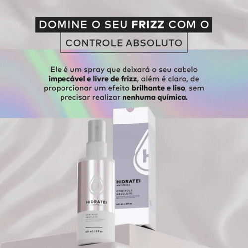 Anti-frizz Controle Absoluto Hidratei Atacado Cabelo 60ml