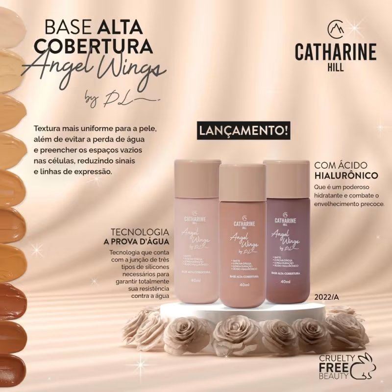 Base Alta Cobertura Facial Catharine Hill Maquiagem