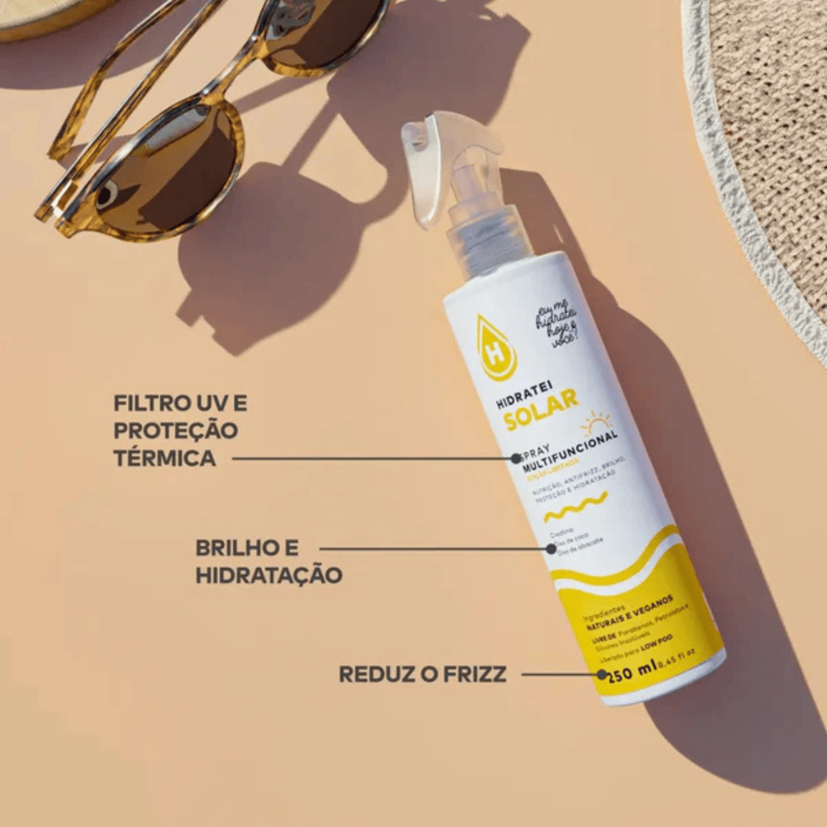 Kit Hidratei Solar Shampoo E Condicionador + Spray Leave-in