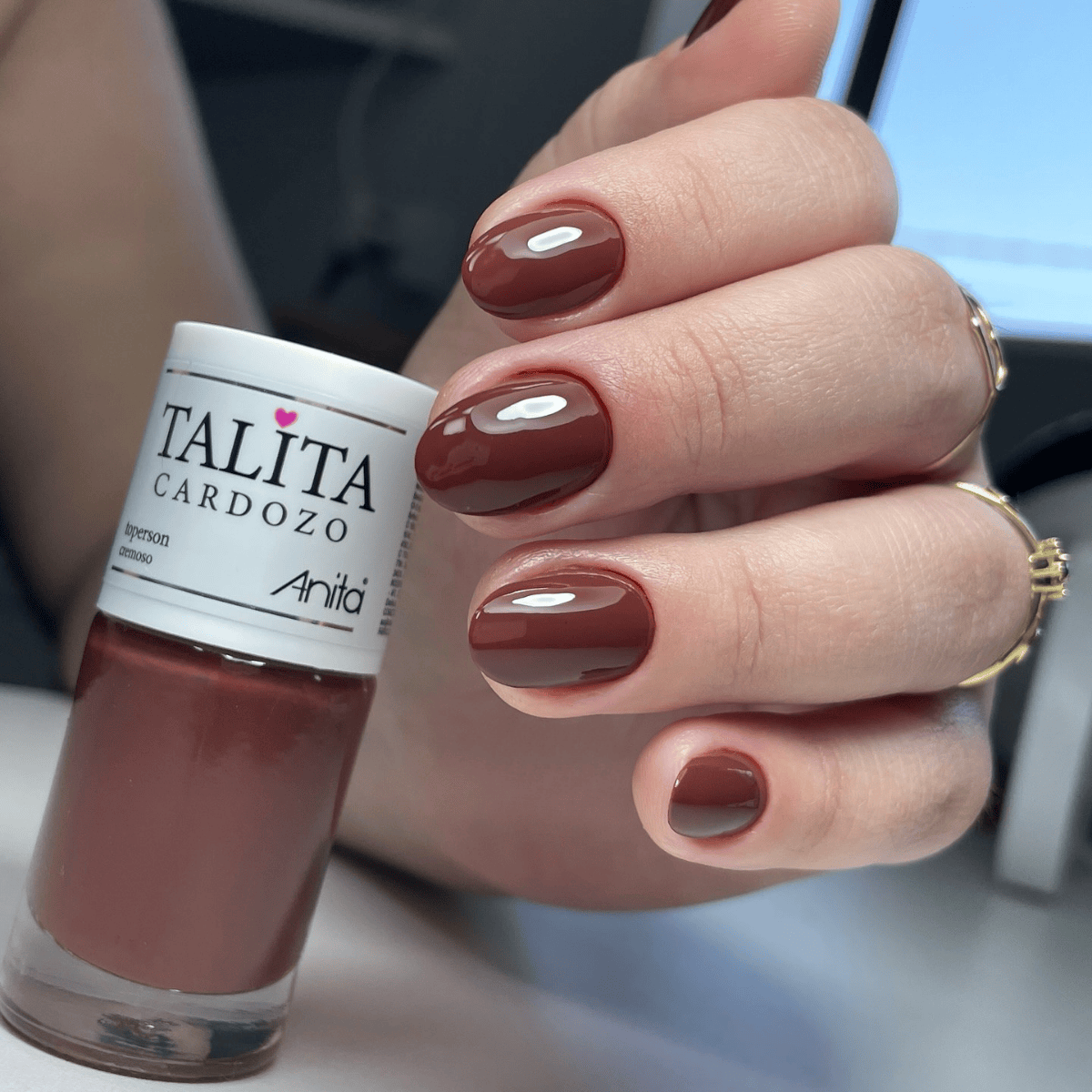 Toperson Esmalte Marrom Cremoso - Anita 10ml