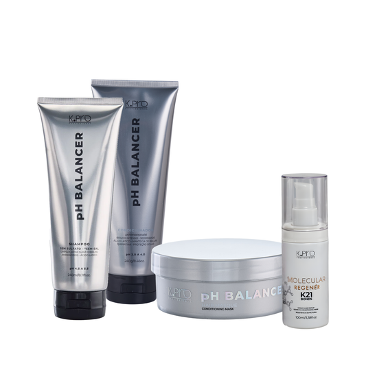 Kit pH Shampoo e Cond. + Masque Balancer + Molecular Regener