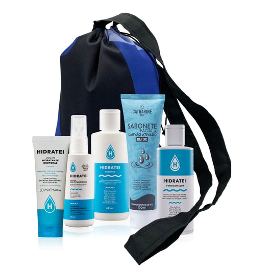 Combo Hidratei Loção + Leave-in + Kit Travel Size + Sabonete