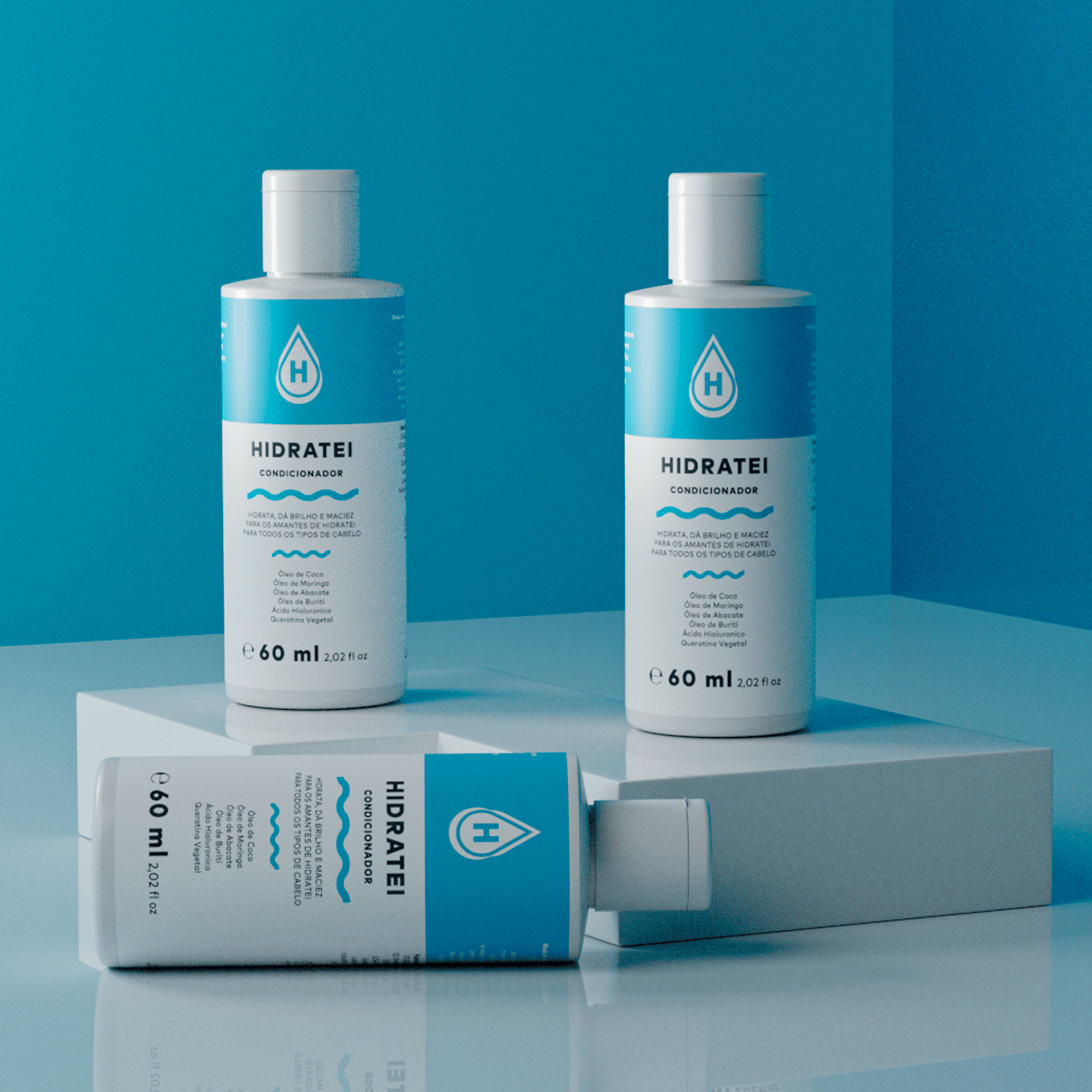 Mini Condicionador Multifuncional 60ml Hidratei