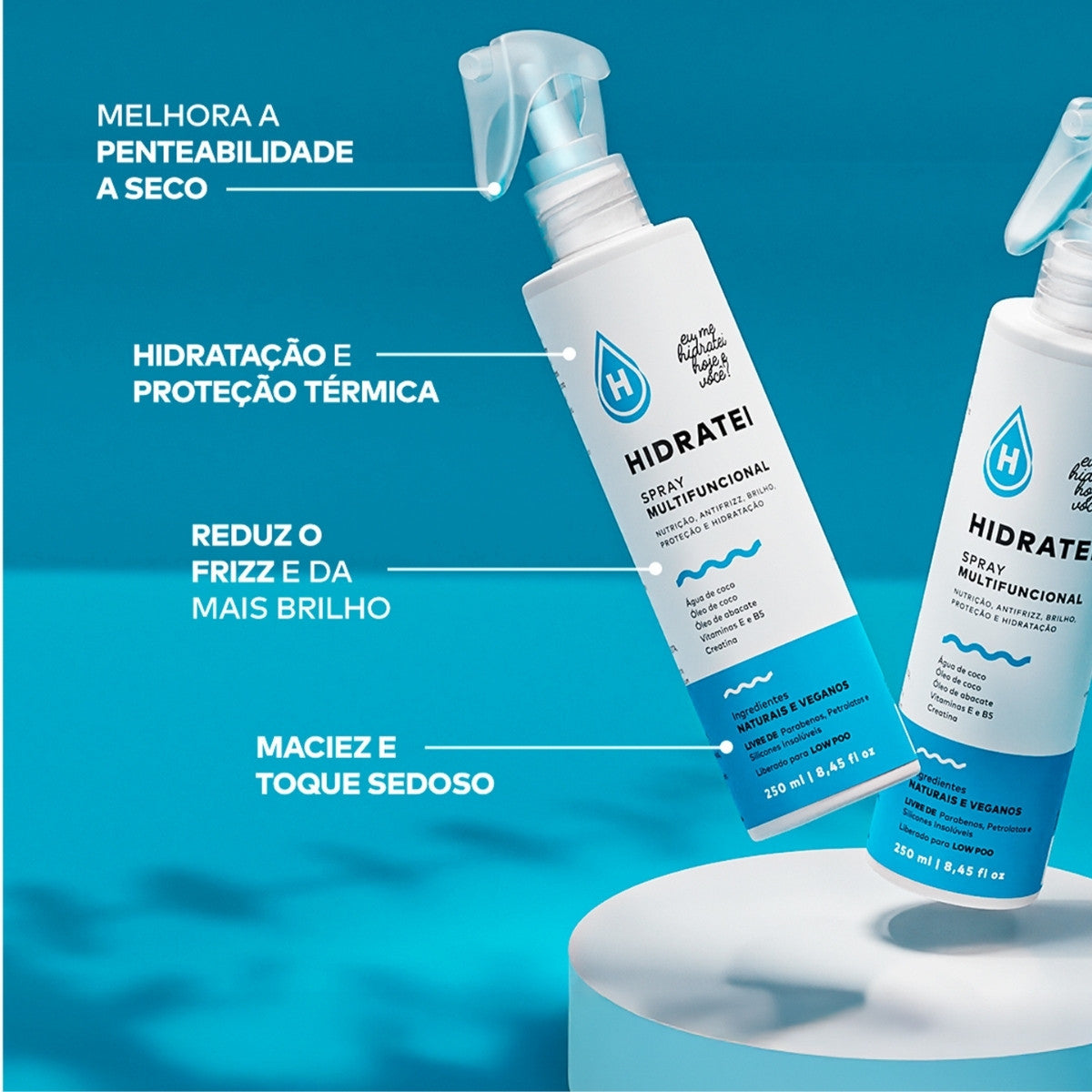 Kit Hidratação Total (spray Hidratei + S.o.s + Shampoo)