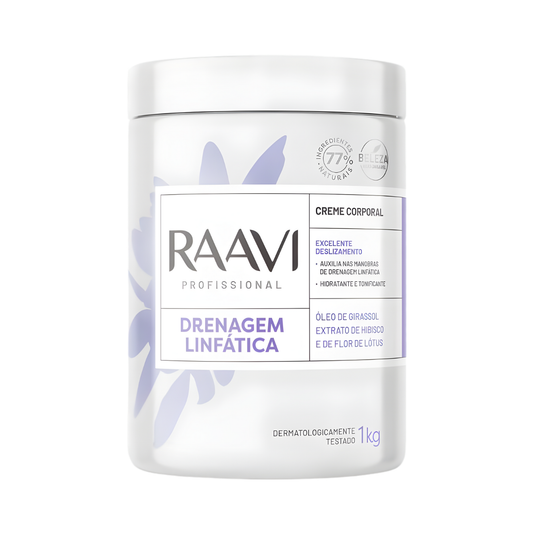 Creme Corporal Drenagem Linfática - 1kg Raavi