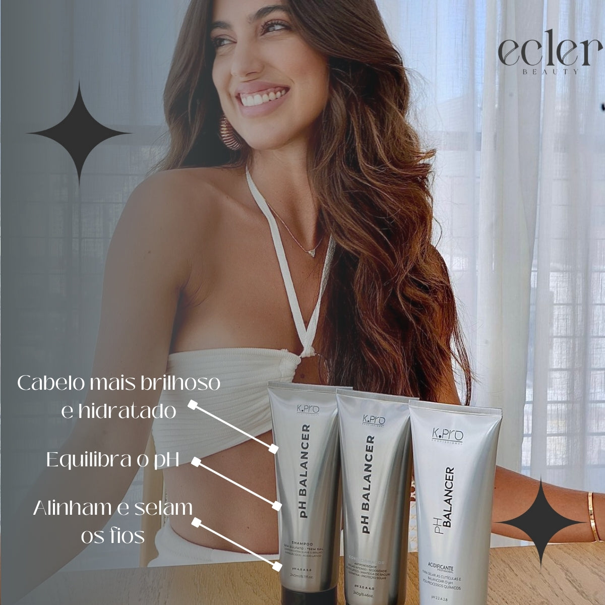 Kit pH Shampoo + pH Condicionador + pH Acificante - K.Pro