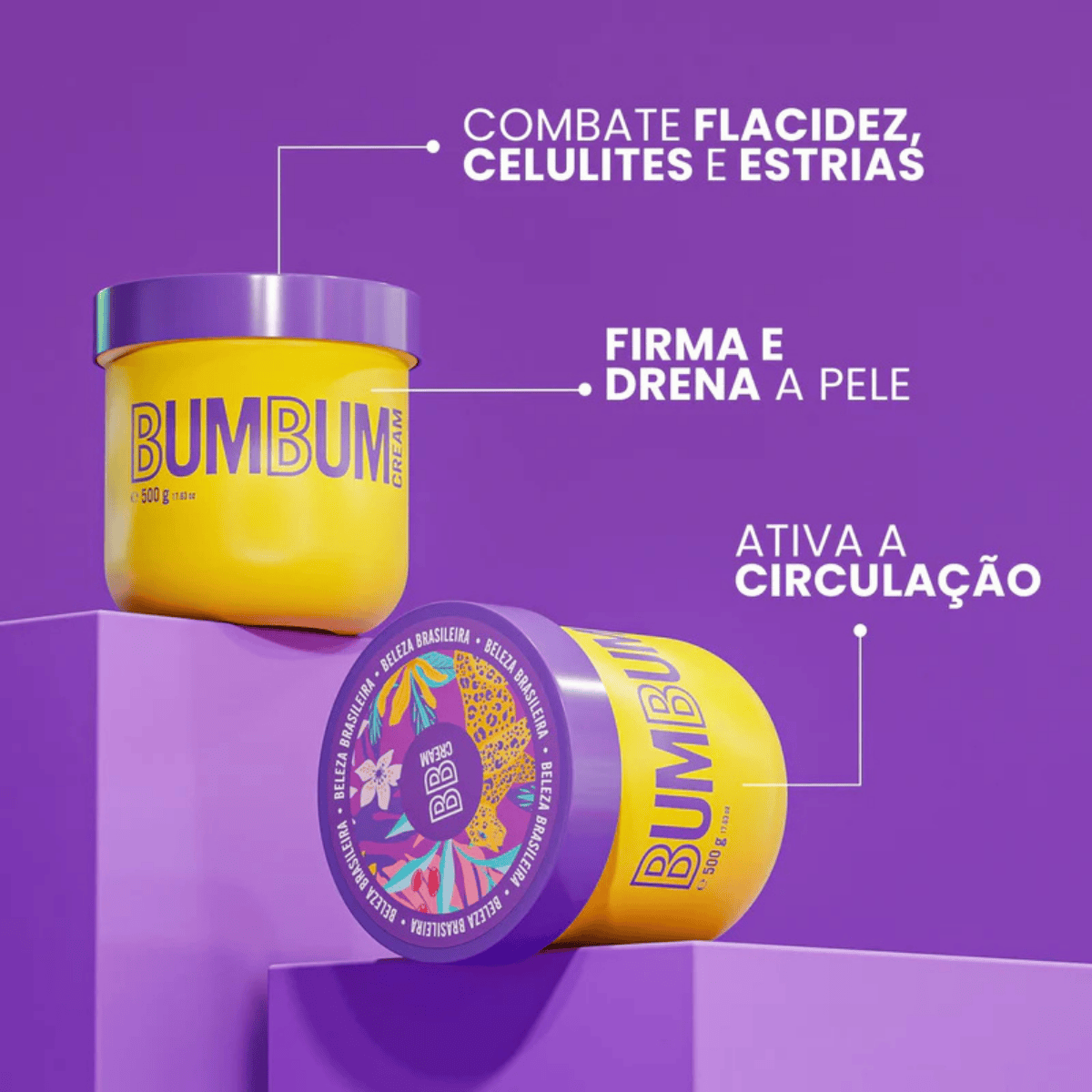 Kit Bumbum Cream Hidratante Corporal + Creme Esfrega Bumbum
