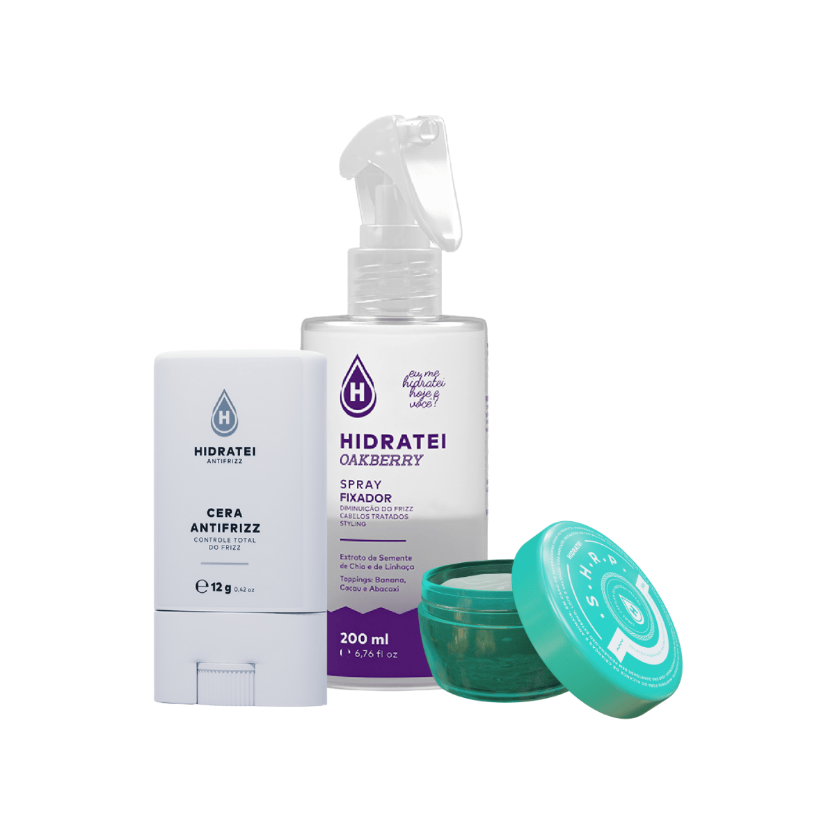 Kit Fixa Tudo + Shrp - Proteina + Spray + Cera Antifrizz