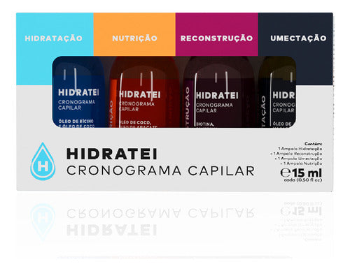 Kit Cronograma Capilar Hidratei 15ml - Hidratei