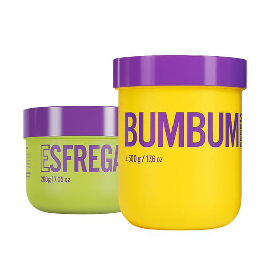 Kit Bumbum Cream Hidratante Corporal + Creme Esfrega Bumbum