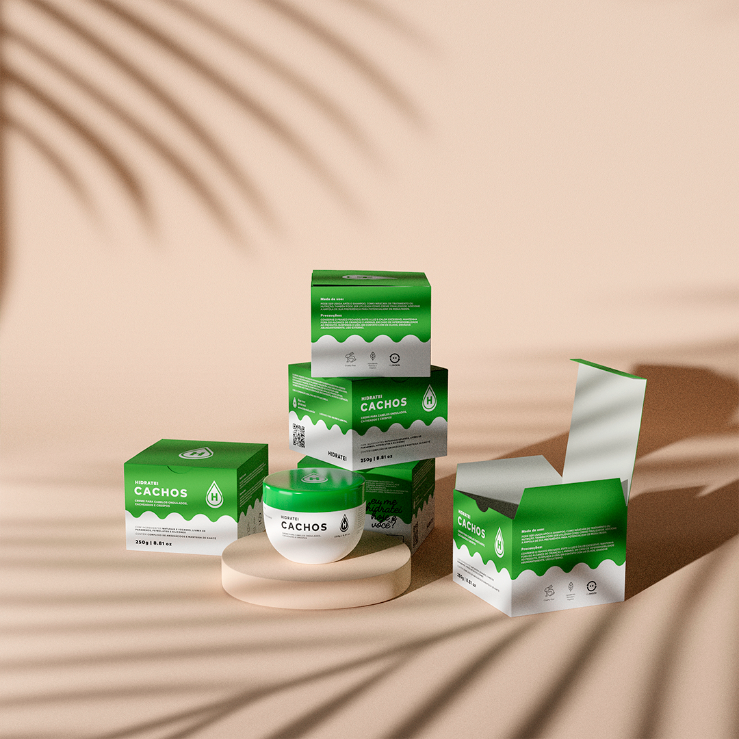 Creme Tratamento E Finalização P/ Cachos - 250g Hidratei