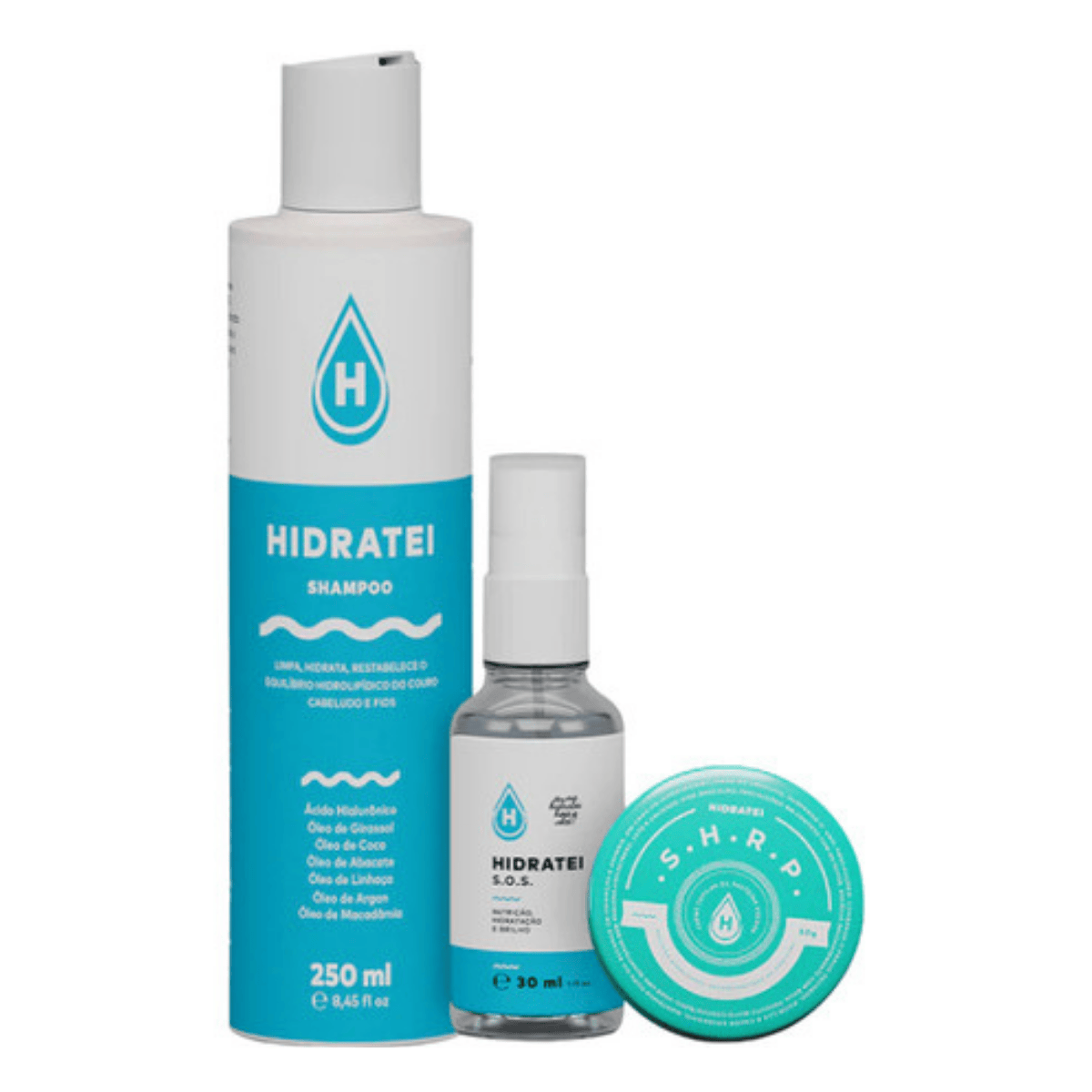 Kit Nutrição Intensa P/ Cabelos Hidratei Brilho E Hidratação