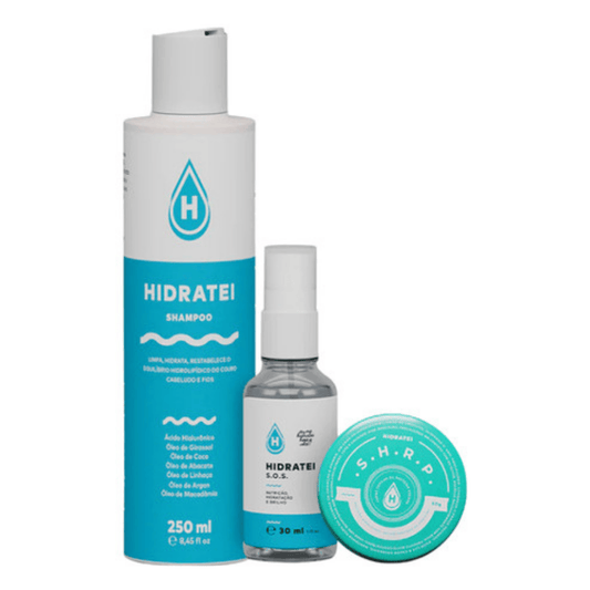 Kit Nutrição Intensa P/ Cabelos Hidratei Brilho E Hidratação