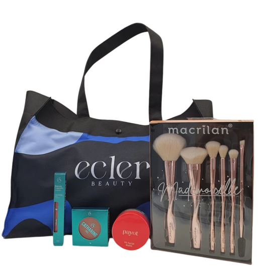 Combo Bem Basiquinha - Pinéis Bolsa Ecler Pó Facial Payot