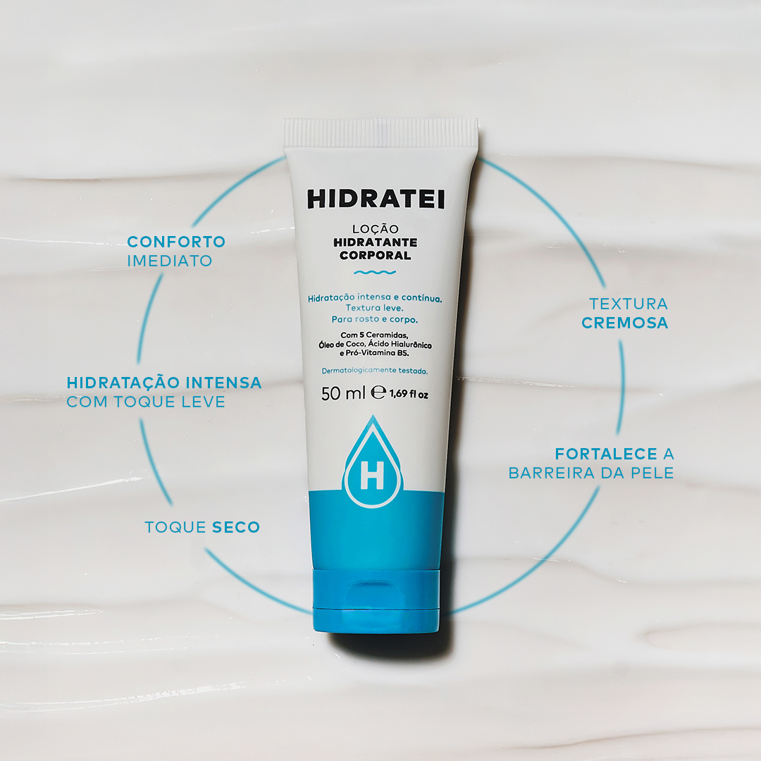 Mini Loção Corporal Hidratei 50ml - Hidratei