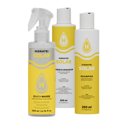 Kit Glow Protection Solar - Shampoo e Condicionador + Spray