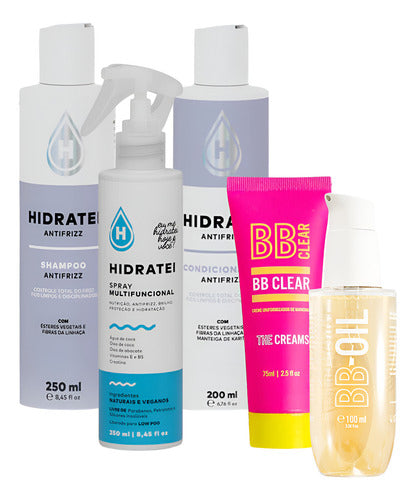 Kit Rotina Essentials - Bb Clear & Bb Oil + Leave-in + Shrp