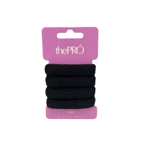 Kit 4 Elástico Para Cabelo Thepro Black G - thePró