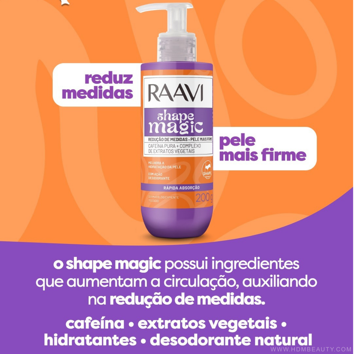 Kit Shape Magic + Bumbum Magic Firmador 220g - Raavi