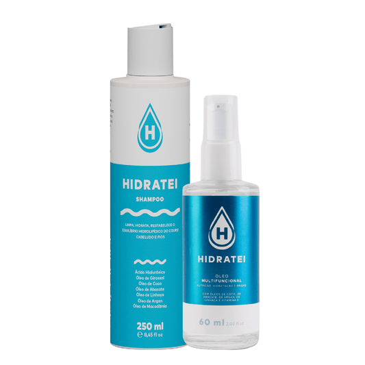 Kit Pre-poo Nutrição Da Hidratei: Shampoo 250ml + Óleo Capilar