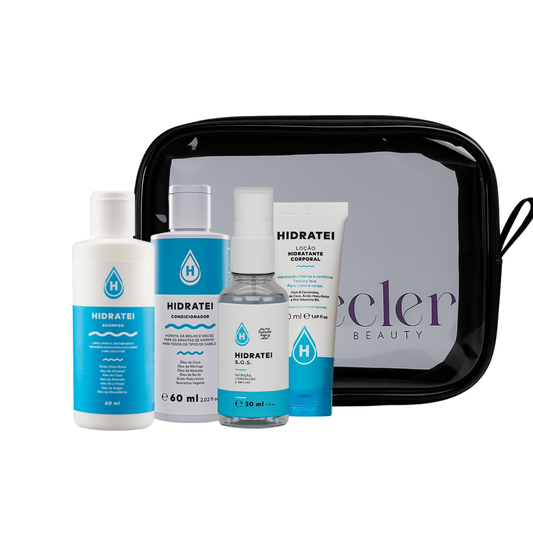 Combo Travel Size Hidratei + Sérum + Loção + Kit Shampoo