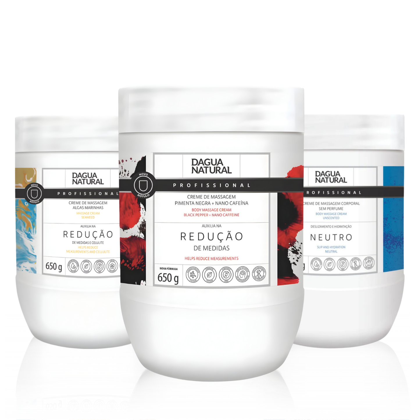 Kit Trio Cronograma Corporal - Algas + Pimenta Negra + Neutro