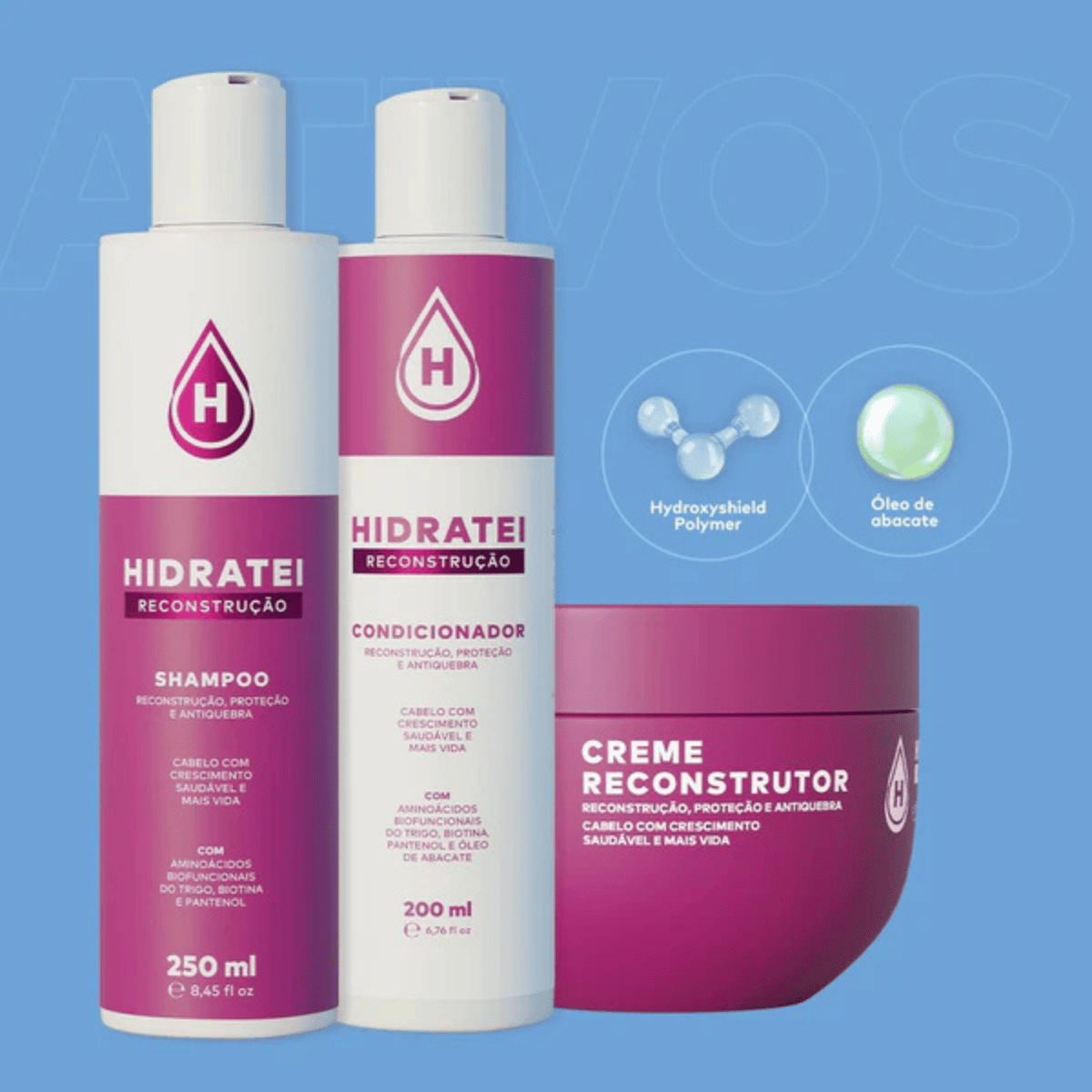 Kit Hidratei Essencial Reconstrução E Hidratação Intensa