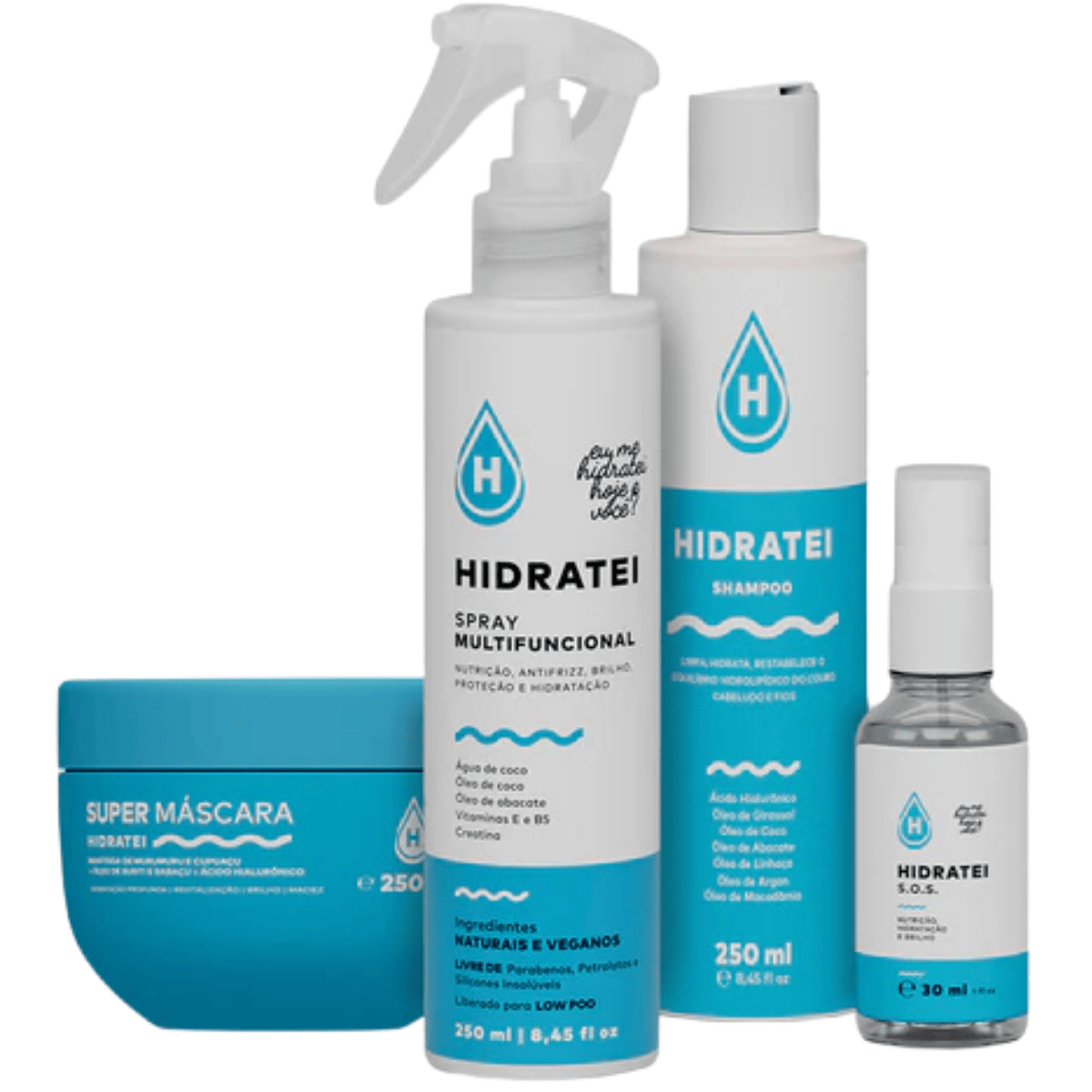 Kit Nutrição Essencial Hidratei - Linha Multifuncional