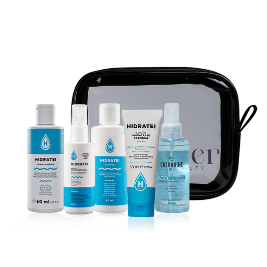 Combo Travel Glow - Kit Shampoo + Loção Corporal + Tônico Refrescante