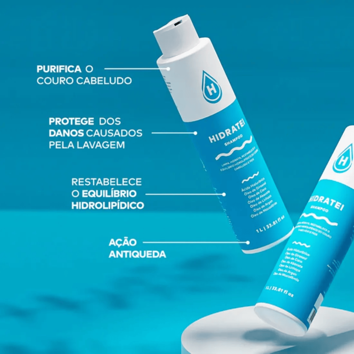 Kit Nutrição Intensa P/ Cabelos Hidratei Brilho E Hidratação