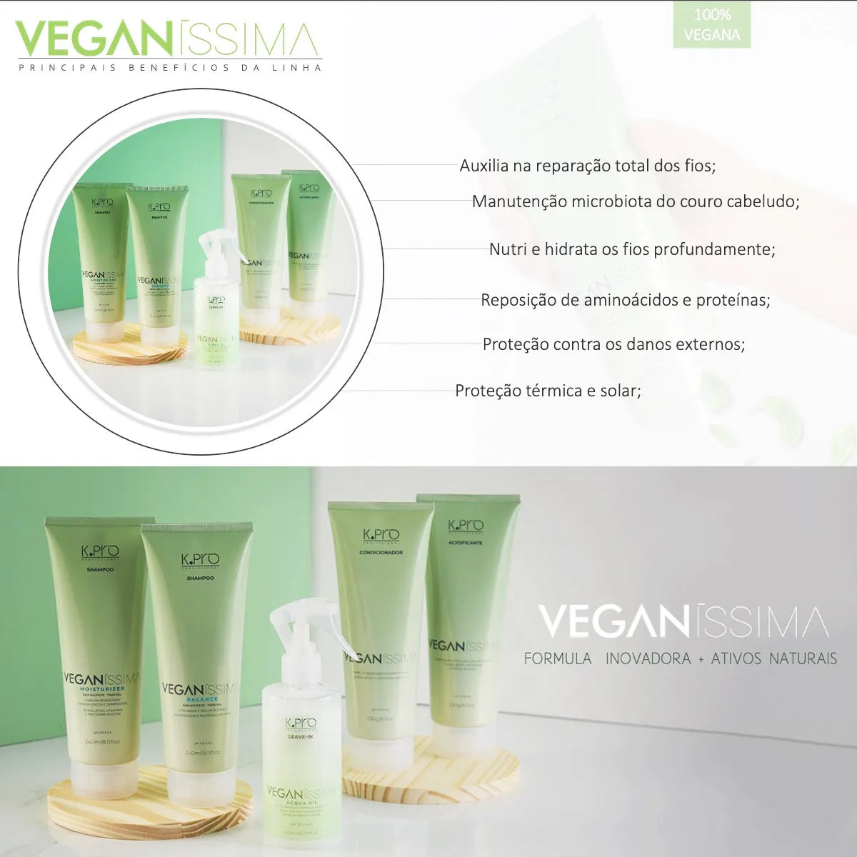 Shampoo Moisturizer Veganíssima 240ml - K.PRO