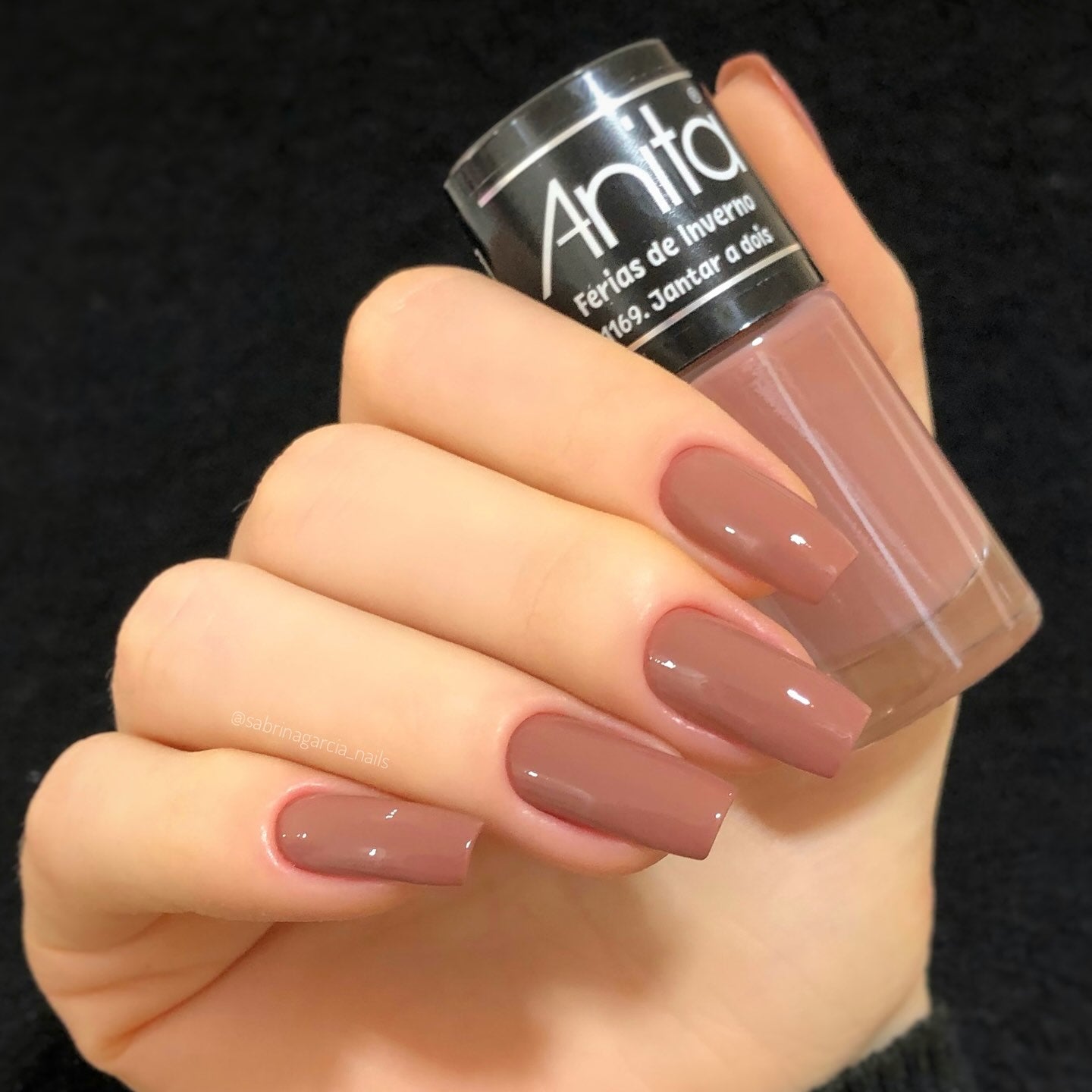 Jantar a Dois Esmalte Marrom Cremoso - Anita 10ml