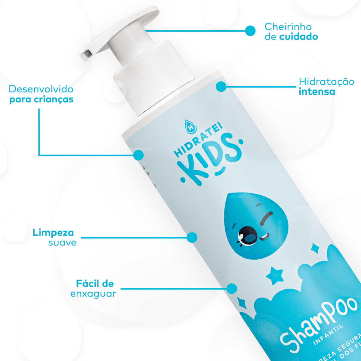Kit Kids Cuidado Diário - Shampoo E Condicionador Hidratei