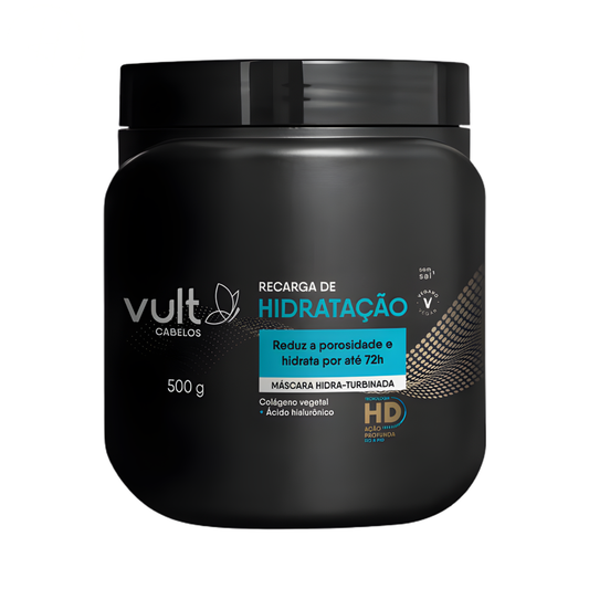 Máscara Turbinada Cabelo Recarga de Hidratação 500g - Vult