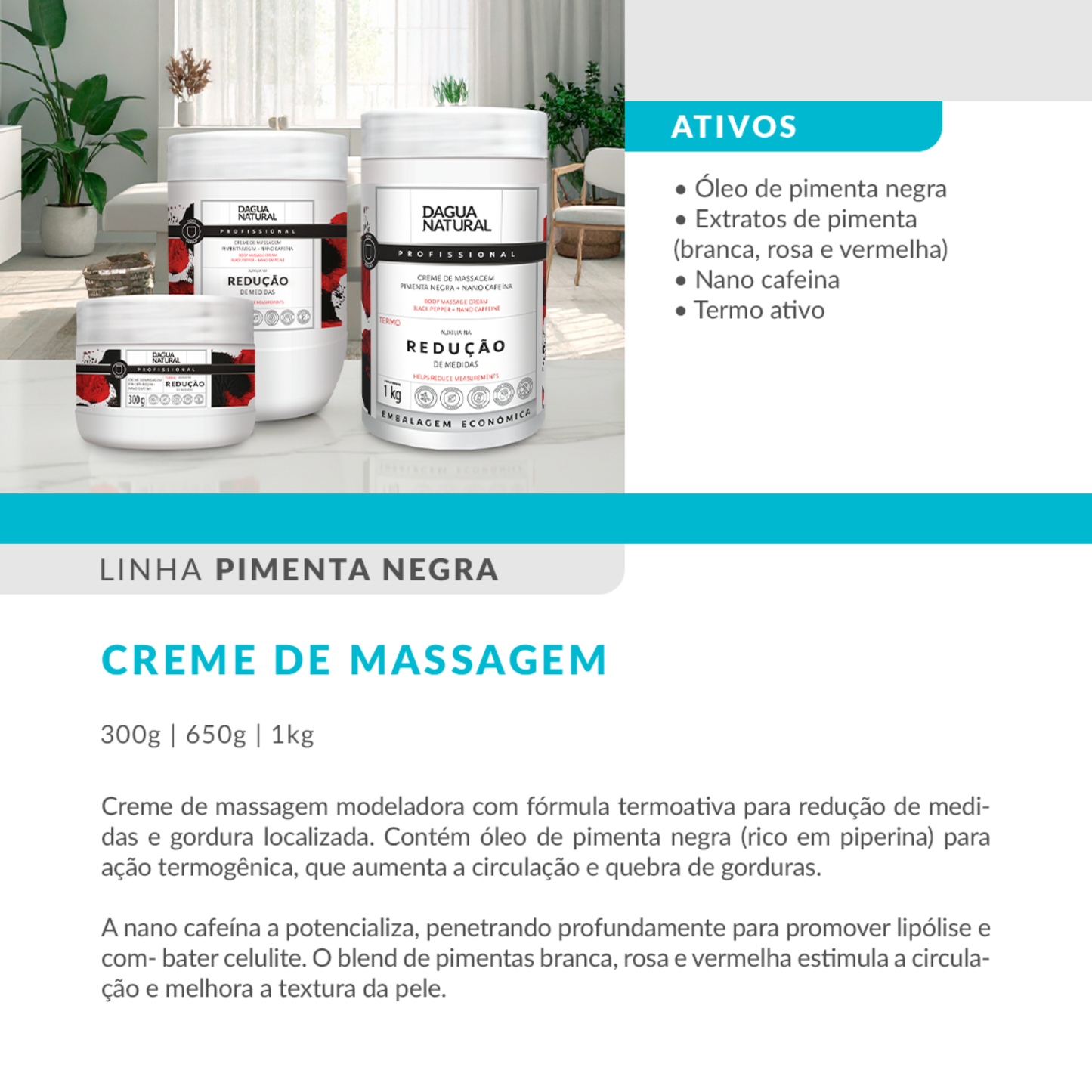 Kit The Creams - Pimenta Negra 650g + Algas Marinhas 650g