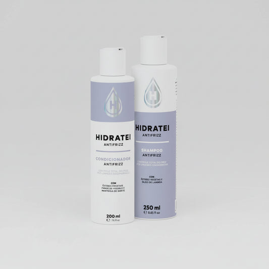 Kit Antifrizz Shampoo 250ml + Condicionador 200ml - Hidratei