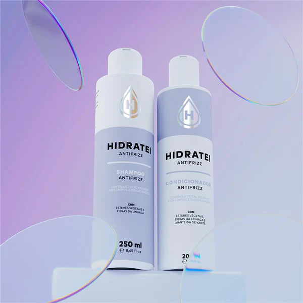 Kit Antifrizz Shampoo 250ml + Condicionador 200ml - Hidratei
